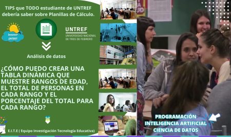 Las tablas dinámicas: Una herramienta poderosa para analizar datos de rangos etarios (Respuestas a preguntas de estudiantes de UNTREF)